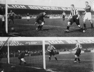 Accrington 12/9/1931 Cowen & Waterston goals